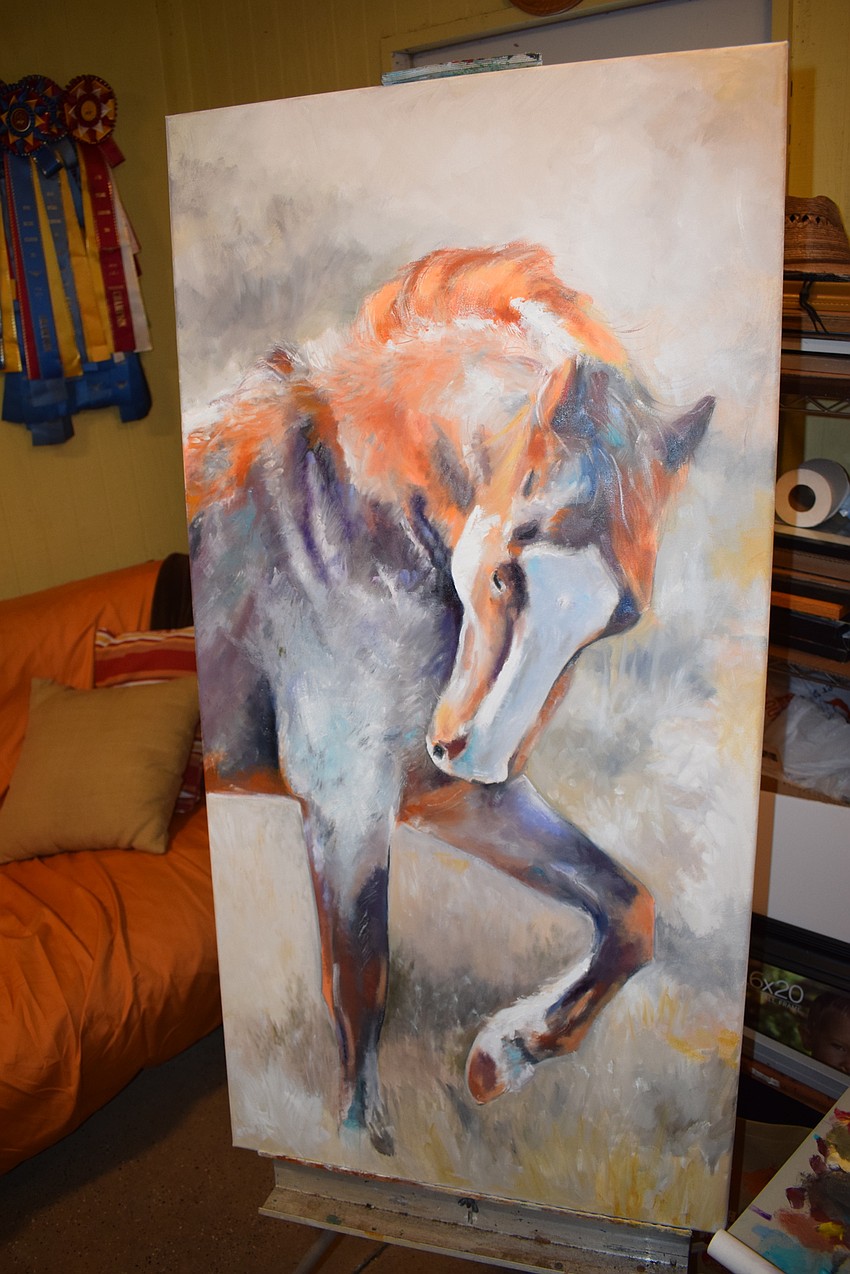 She says some of her paintings have a 