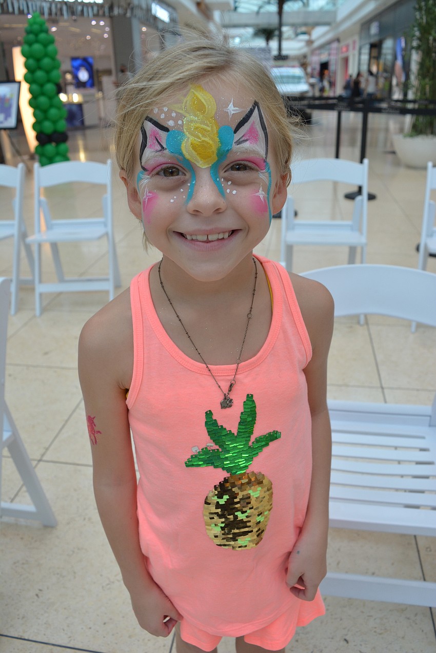 Eight-year-old Lakewood Ranch resident Mackayla Blood had her face painted like a unicorn on her last weekend before starting third grade at Robert E. Willis Elementary School.