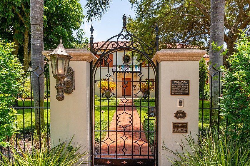 The home was built in the Italian-Renaissance style.