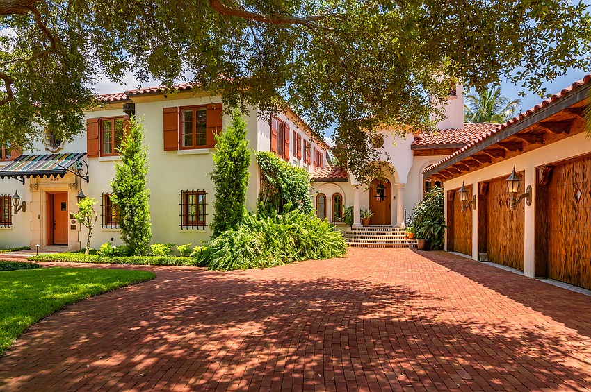 The home has a multi-car garage.