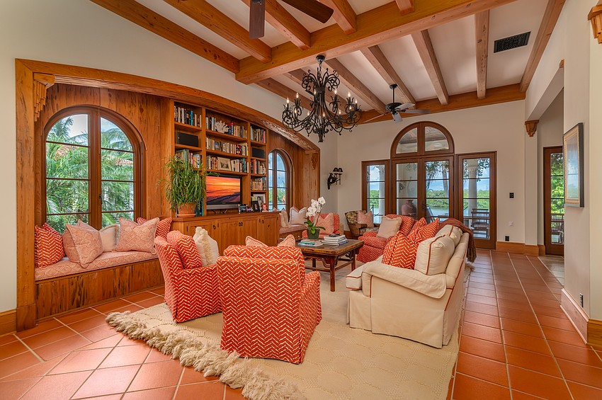 The home is decorated with many different textures and styles.