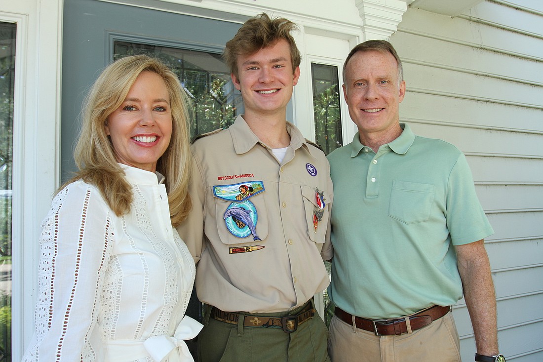 Minta, Will and Jim Getzen were overjoyed at Will&#39;s new Eagle Scout status.