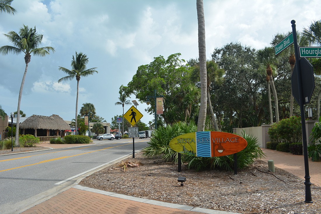 Although Siesta Key Village businesses have expressed a desire to add more parking, residents are concerned about the prospect of adding angled spaces near an entry point for the commercial district.