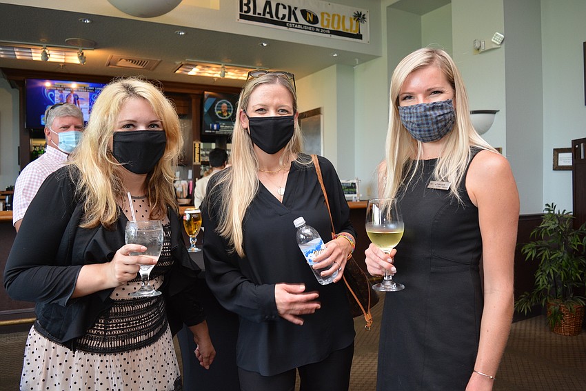 Macy's at The Mall at UTC's Keri Slepecky and Merdith Mescher, with Westin Sarasota's  Nicole Barnard,  are ready to play Family Feud.