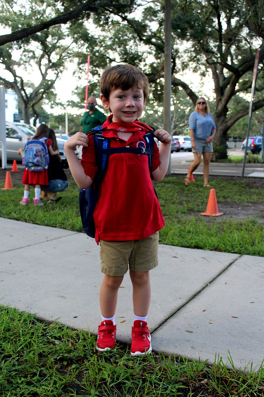 Hank Hynds is excited to start kindergarten at Southside Elementary School. Brynn Mechem