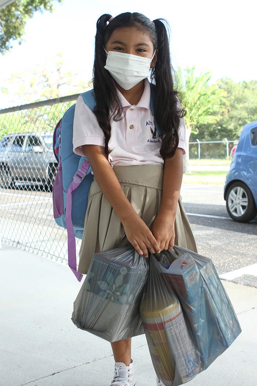 Venus Gonzalez is entering first grade at Alta Vista Elementary School.  Harry Sayer
