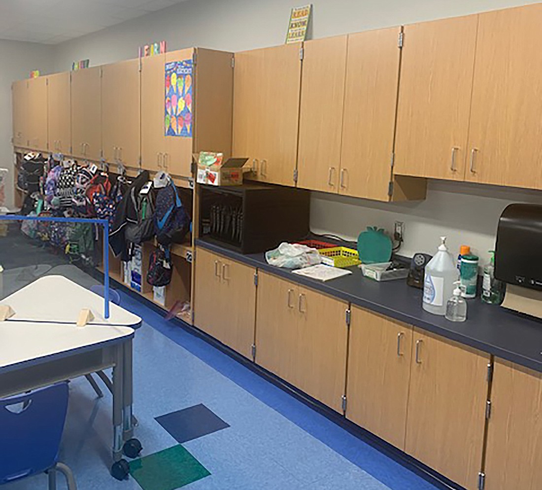 David Marshall, principal at Gene Witt Elementary School, says the renovations allowed for more storage space for teachers and students to use. Courtesy photo.