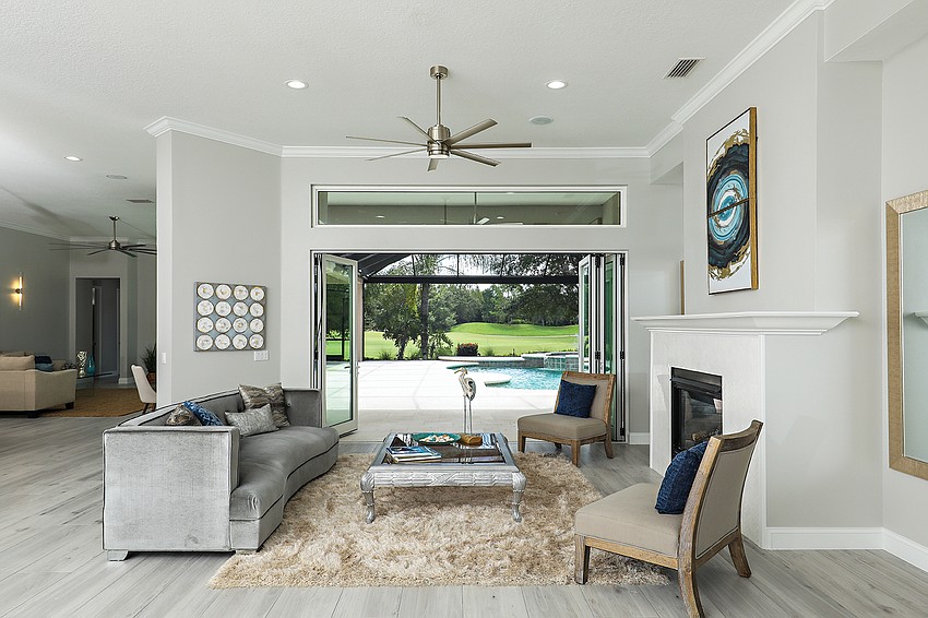 The after shot of the accordion doors.