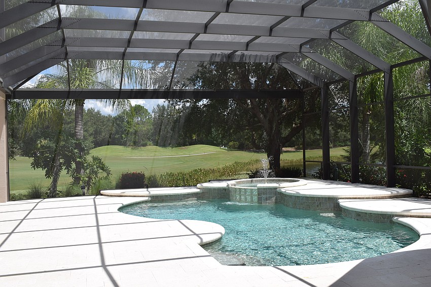 The new pool screen offers no obstruction viewing.