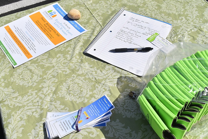 Donors got a thank-you bookmark from the church.