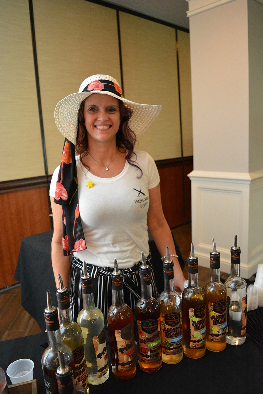 Loaded Cannon Distillery's Alana Morley offered samples of vodka, rum, gin and whiskey.