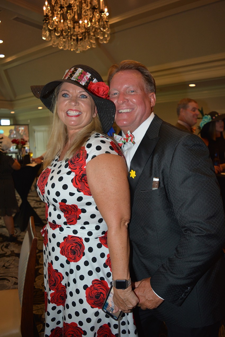 Lakewood Ranch's Peggy Kronus and her boyfriend Jerry Lamb provided decorations for the event.