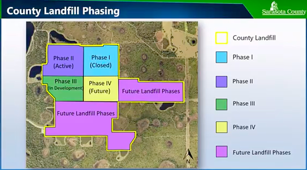 The height of the landfill in Phase 2 and Phase 3 could increase to 200 feet.