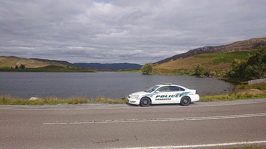 Although it’s adorned with a custom Sarasota Police Department paint job, this car doesn’t actually have the authority to pull you over in the United Kingdom.