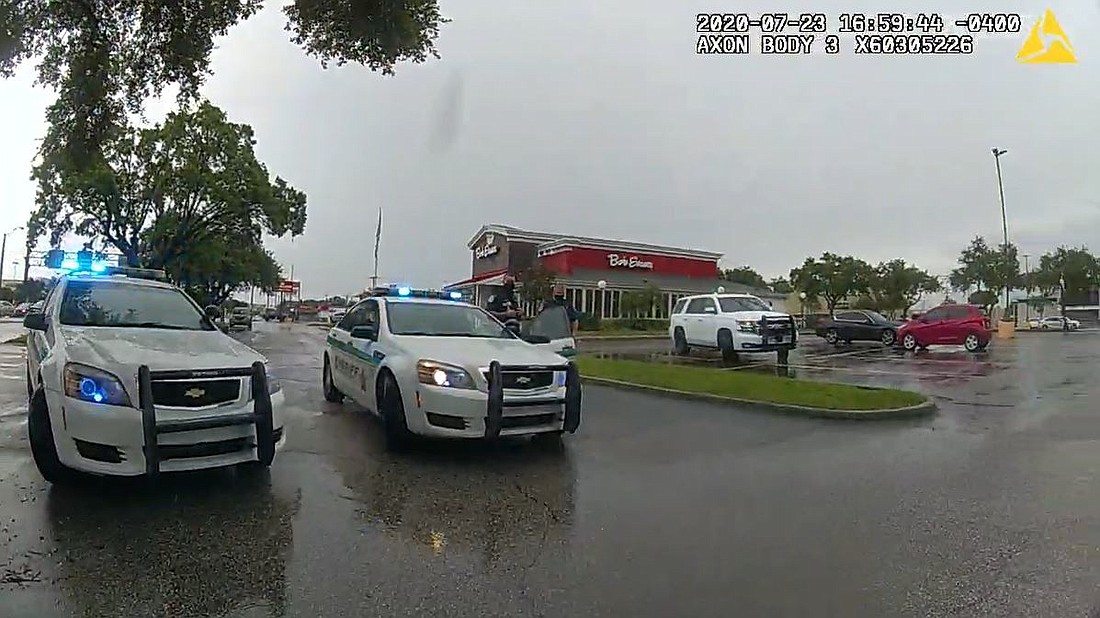 Footage from a body camera shows a Manatee County Sheriff&#39;s Office deputy responding to a scene in the Lakewood Ranch area. Courtesy image.