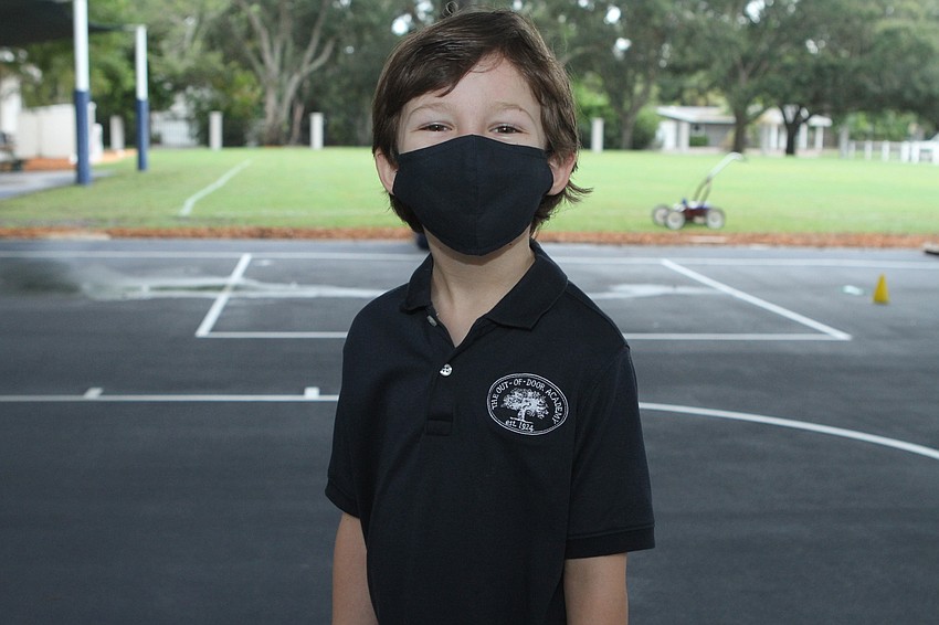 Ben Sims was excited to be outside.