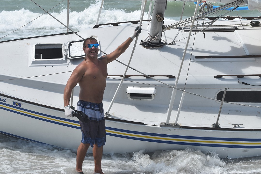 Longboat Key man's sailboat washes ashore Your Observer
