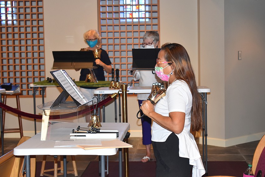 Debbie White waits to ring again.