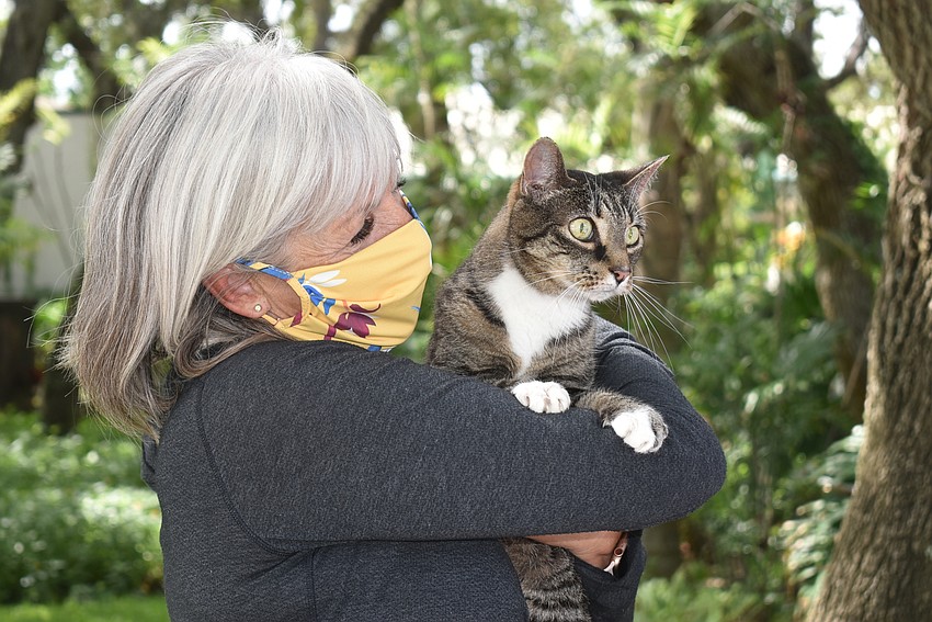 Tamara Wright and Jessie enjoy the fresh air.