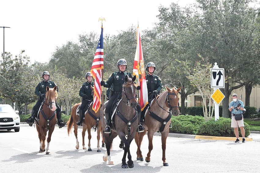 Members of the Manatee County Sheriff's Office lead the parade.