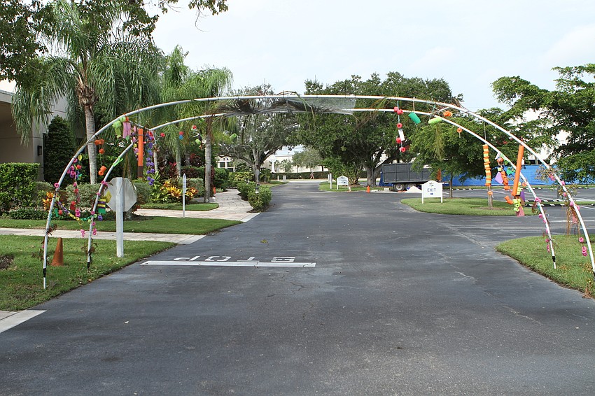 This year's Sukkot had a drive-in sukkah for families.