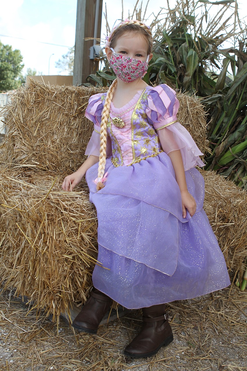 Ruby Walker wore a special costume.