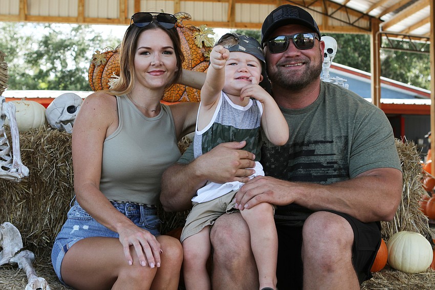 Amy Parker took a seat with Eli and Joe Hinrichs.