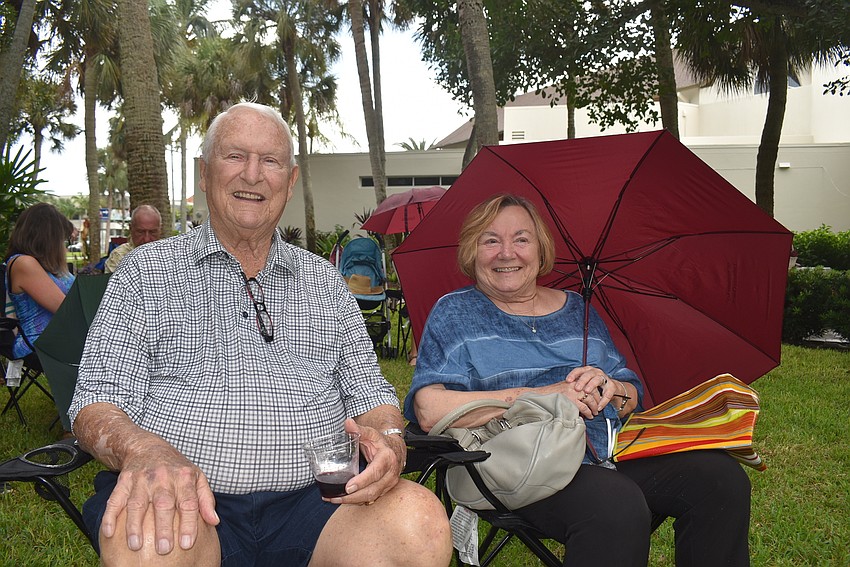 Bob Rowe and Helen Dennis on Oct. 11.
