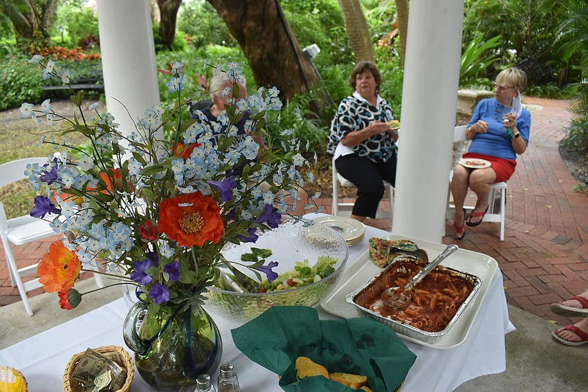 Pasta and salad were served up by Rife.