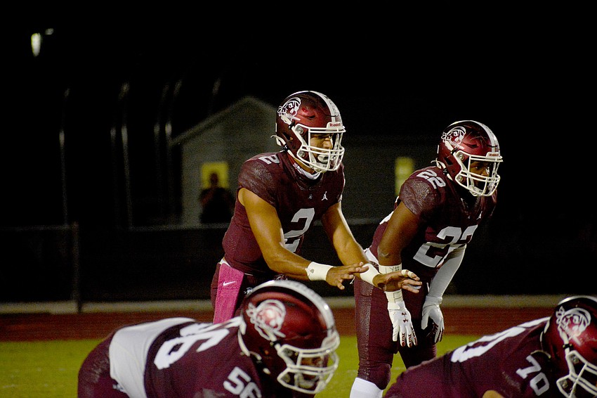 Shawqi Itraish preps for the snap.