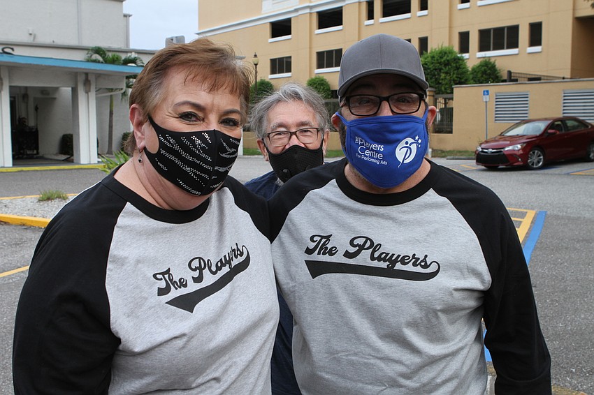 Leona Collesano and Steven Vincent were photobombed by