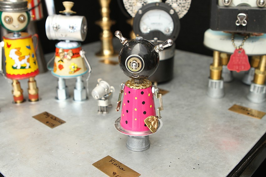 Cheri Kudja had robot figurines at her Bitti Bots booth.