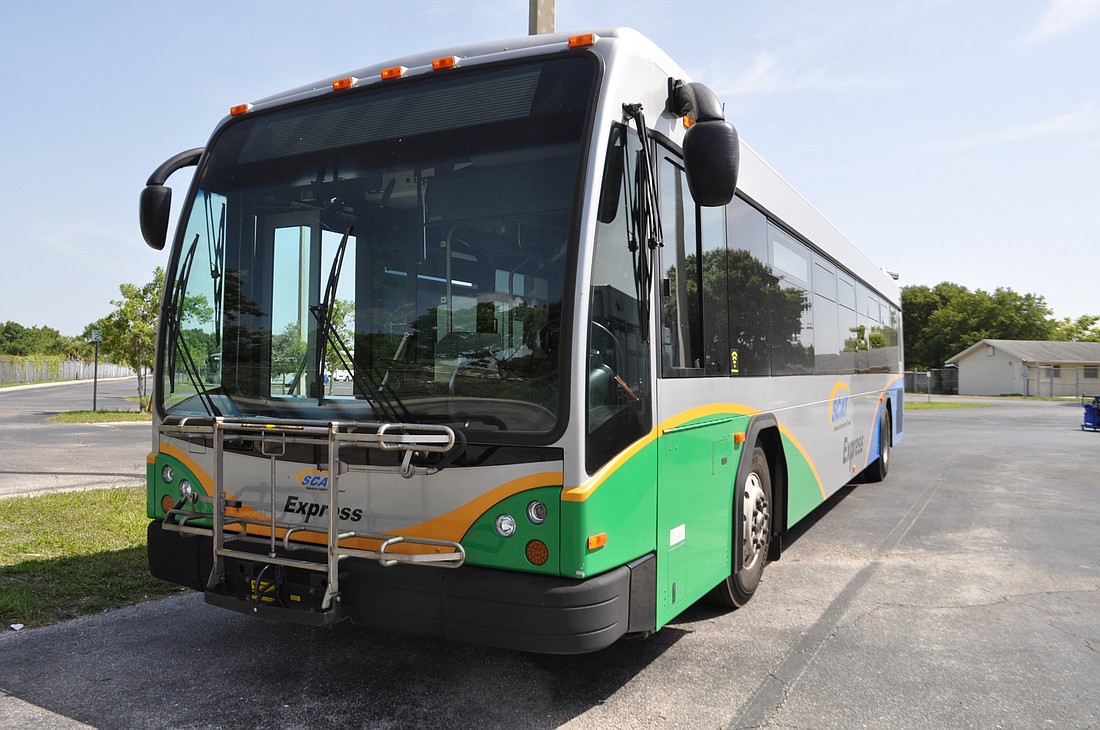 Residents could soon trade rides on a bus for a ride share service as part of SCAT&#39;s system overhaul. File photo