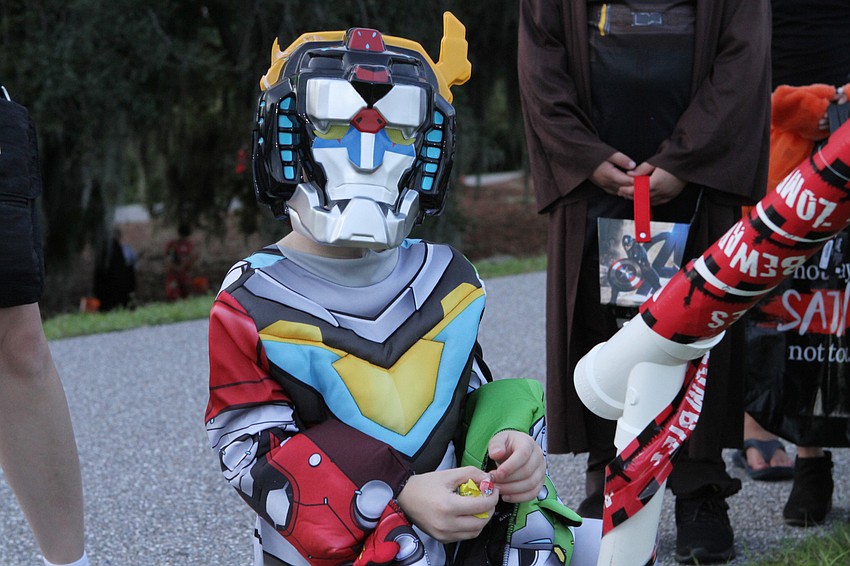 Bayne Cannonito was ready in his Voltron costume.