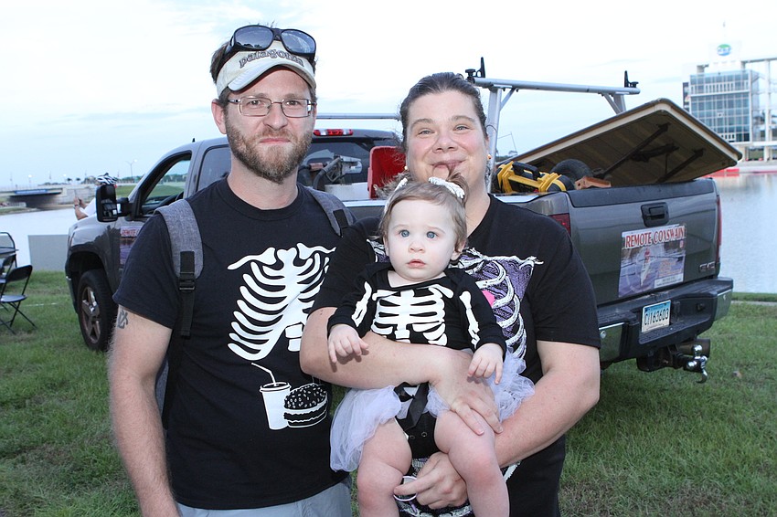Matt, Makayla and Melinda St. Clair were a skeletal trio.