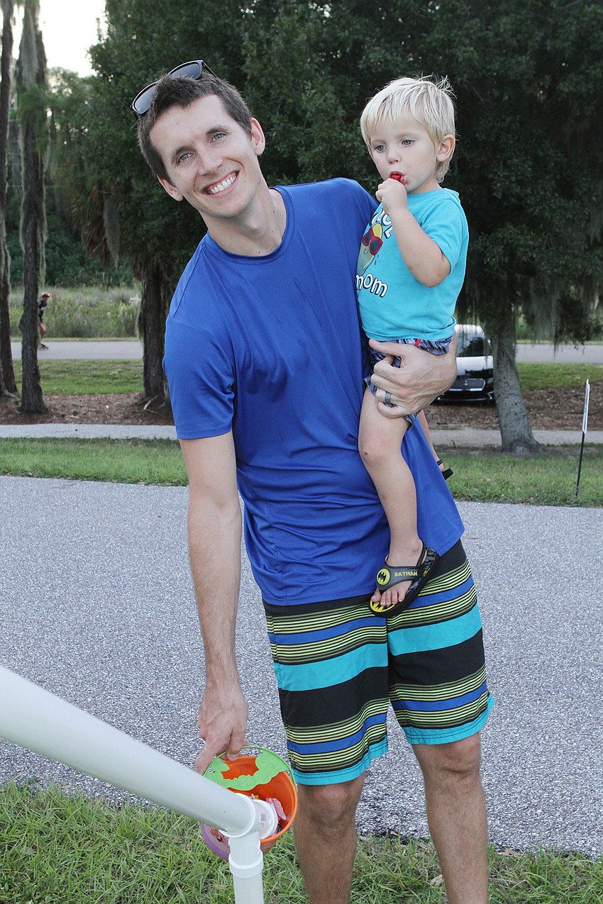 Kyle and Magnus Gallagher picked up treats.