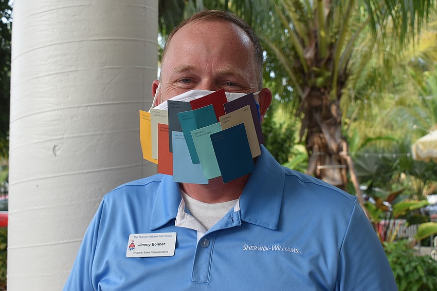 Jimmy Bonner and his paint chips.