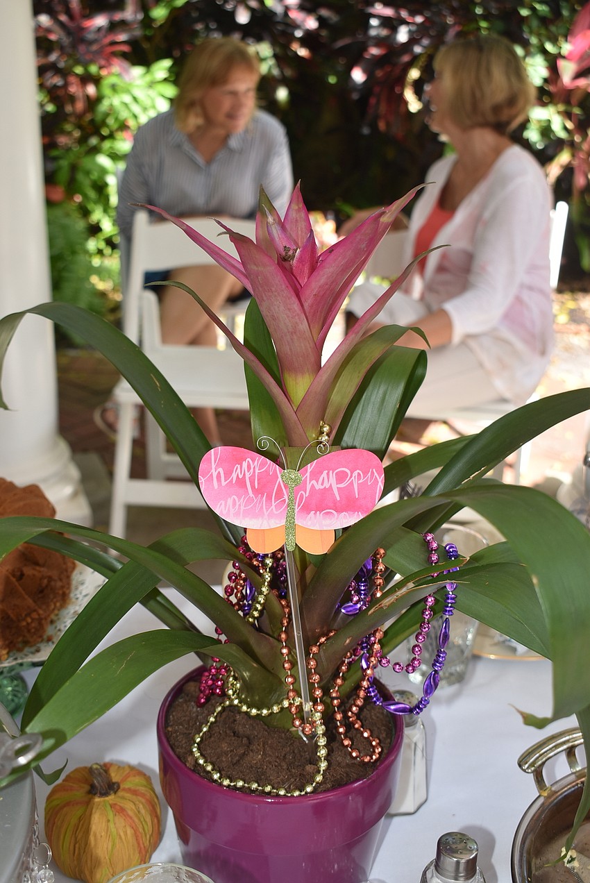 The centerpiece was also a present for Bah Hero.