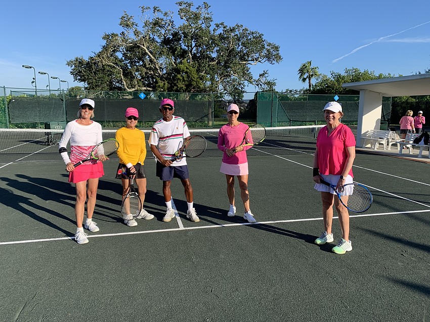 Julie McGue, Linda Goldsmith, Prukash Maraj, Lucy Harris and Alice Wilkenson. Photo courtesy of Briana Harris Francois.