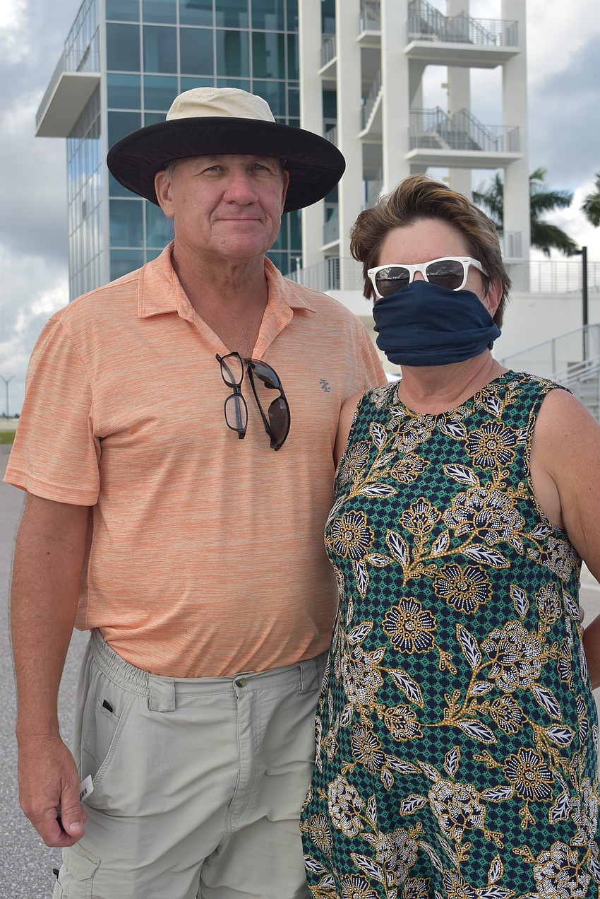 Bill Bertran (left) and Karen Bertran of Lakewood National came to the event because Karen works for Keiser University.