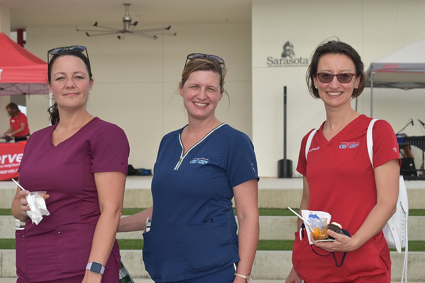 (From left) Kelly Finch, Dr. Jennifer Swanson and Dr. Anna Soendker work for Lakewood Ranch OB-GYN.