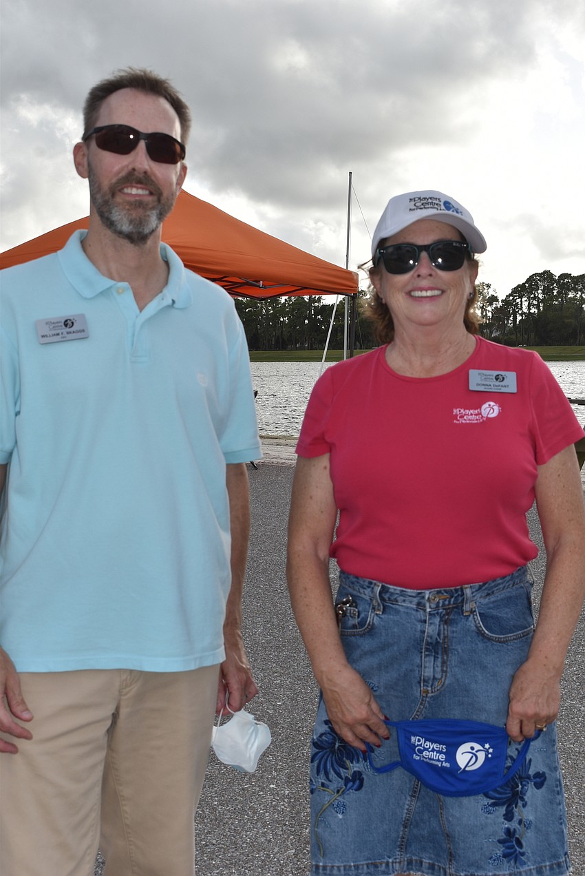 Players Centre for Performing Arts CEO William Skaggs (left) and Donna DeFant, the chair of the board of trustees, came to the event because the Players Centre is an LWRBA member.
