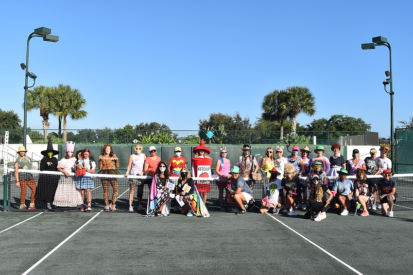 Everyone gathered for a group photo.