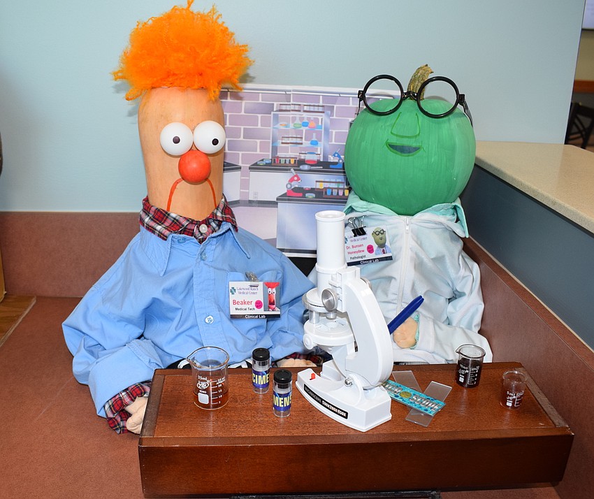 The Grand Champion, as well as the Funniest display, went to the lab department's take on Muppets' Beaker and Dr. Bunsen Honeydew.