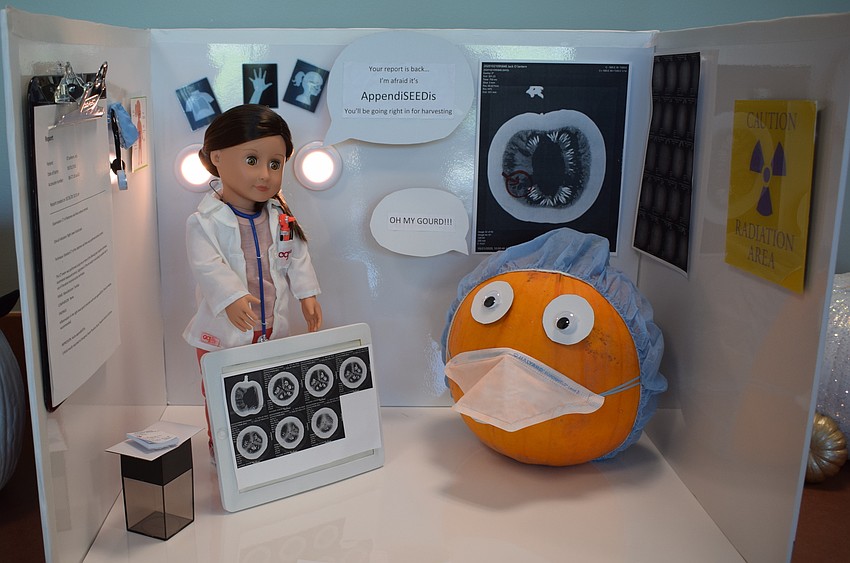 The Cutest award was presented to the radiology department, which actually did a CAT scan on a pumpkin.