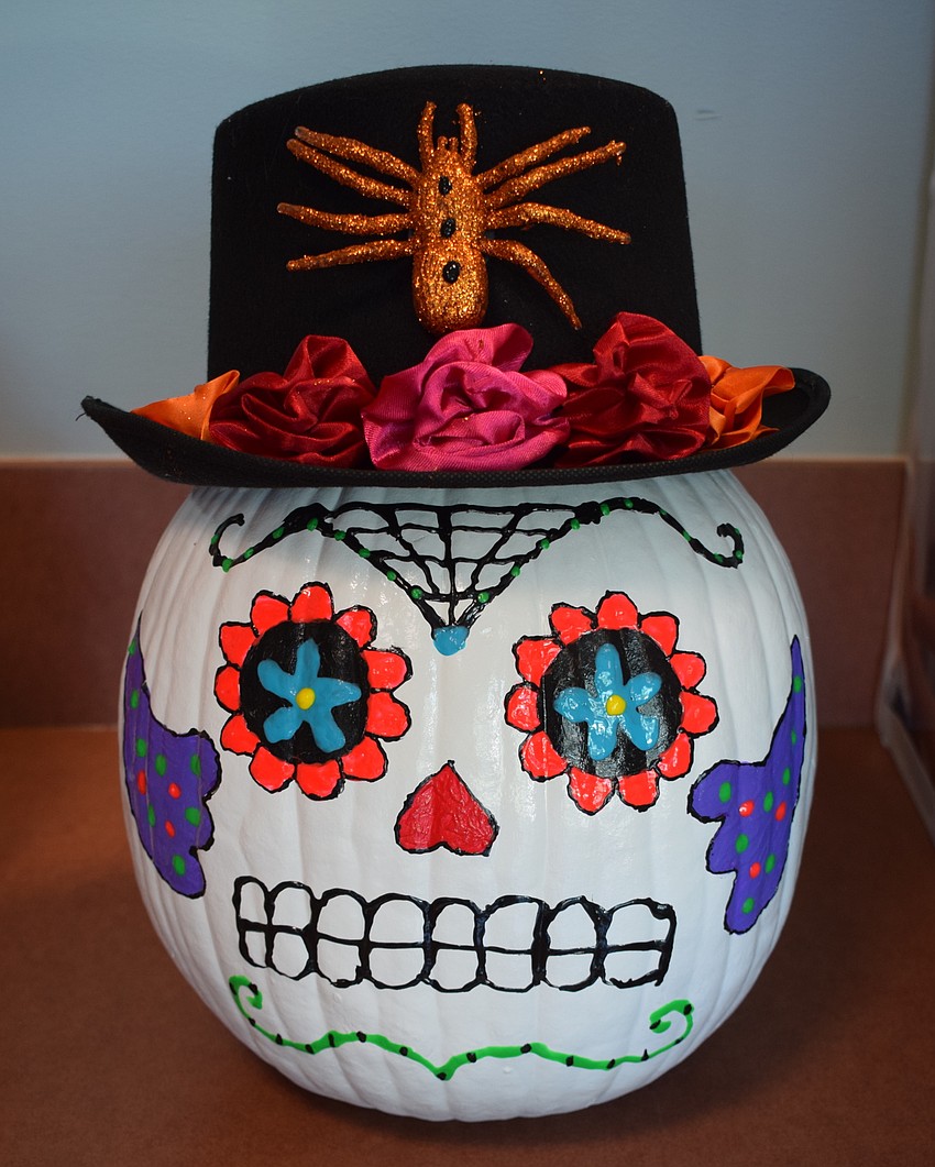 The pharmacy lab gave a little New Orleans voodoo flavor to this pumpkin, which was voted Spookiest.