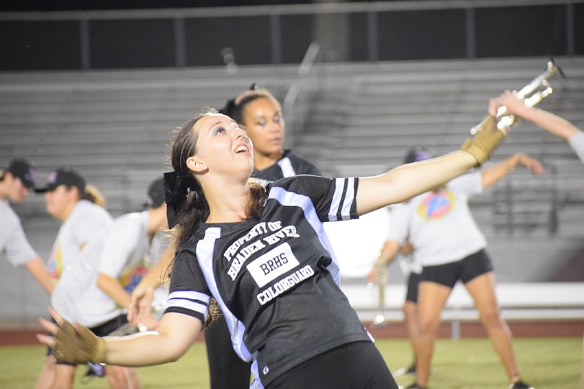 Natalie Valentine dances during the performance.