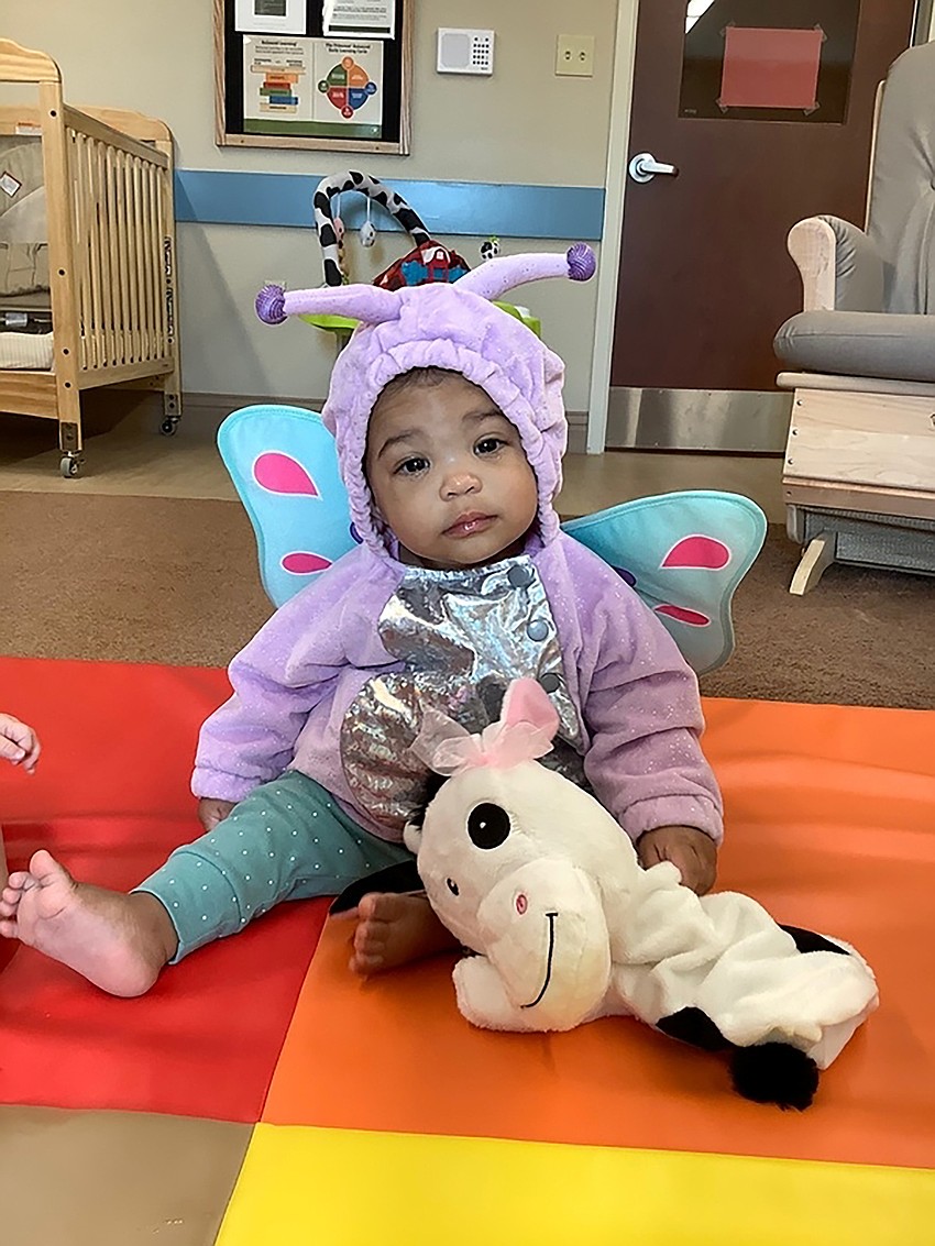Jasmine Mosher dresses as a butterfly for the Parade of Costumes at Primrose School at Lakewood Ranch North. Courtesy photo.