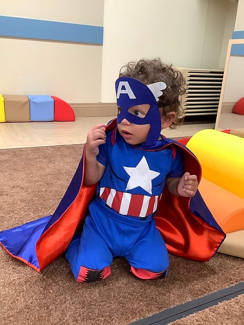 Cane Scherer sports a classic Captain America costume at Primrose School at Lakewood Ranch North. Courtesy photo.