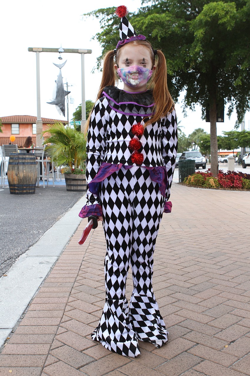Madison Morris  was a spooky clown.